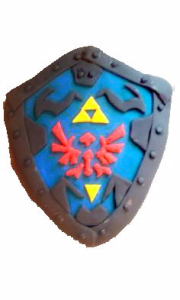 Zelda, cake, shield
